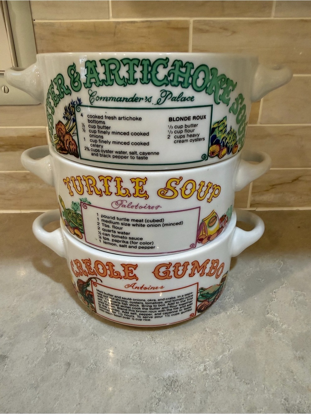 LJUNGBERG New Orleans recipe bowls